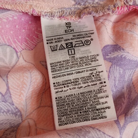 Old Navy Tie Back Floral Maxi Dress XS - Picture 7 of 7